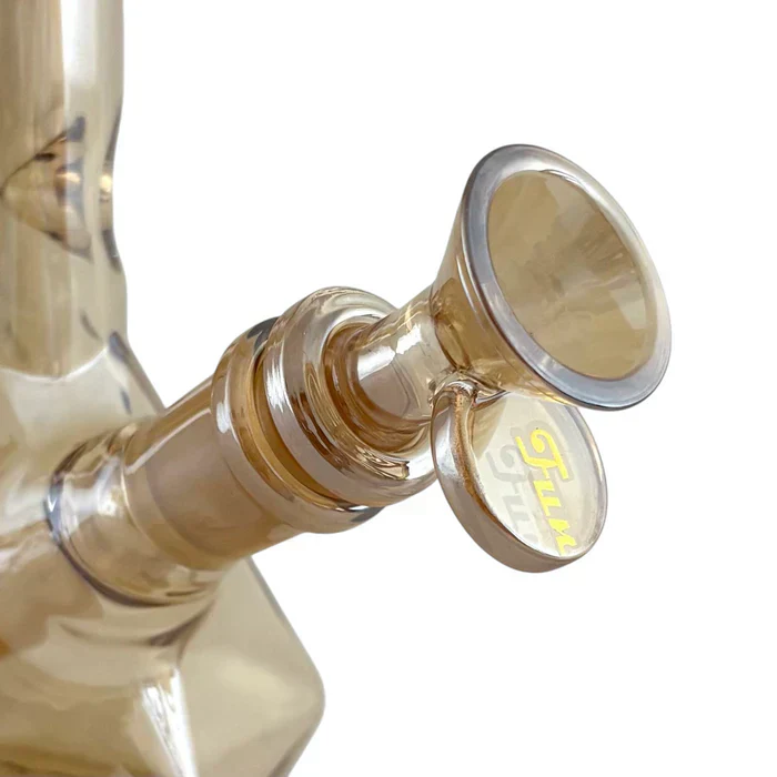 10" Geometric Hexagon Electroplated Glass Bong - Image 7