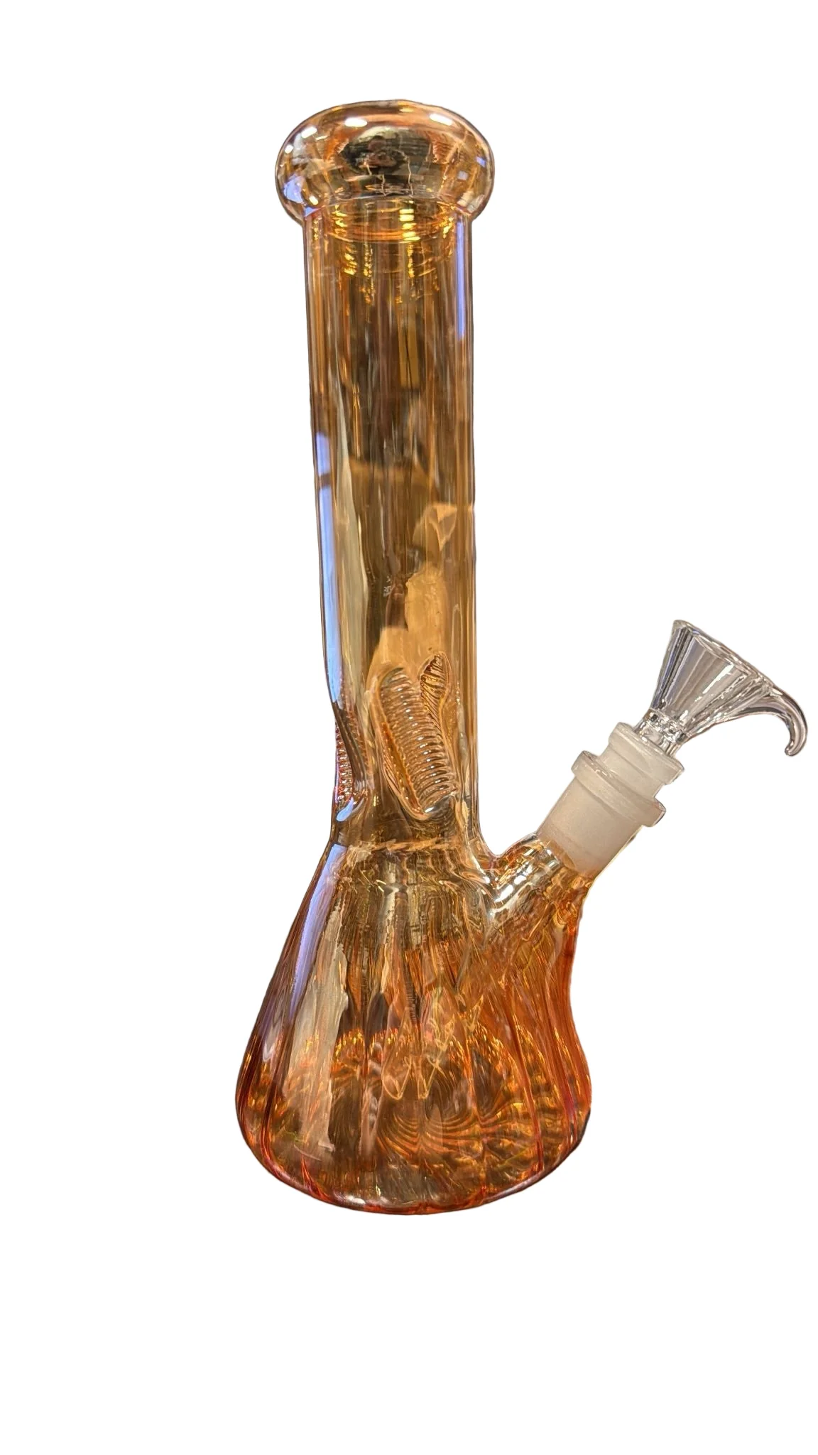 10" Shiny Beaker Ribbed Base Bolt IC w/ Handle Slide - Image 9