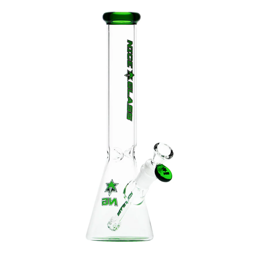 Nice Glass - 11" 7mm Slim Beaker with Bottom Design - Image 3