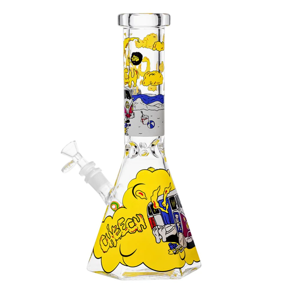 Cheech - 12" 7mm Smokey Camper Decal Beaker - Image 2