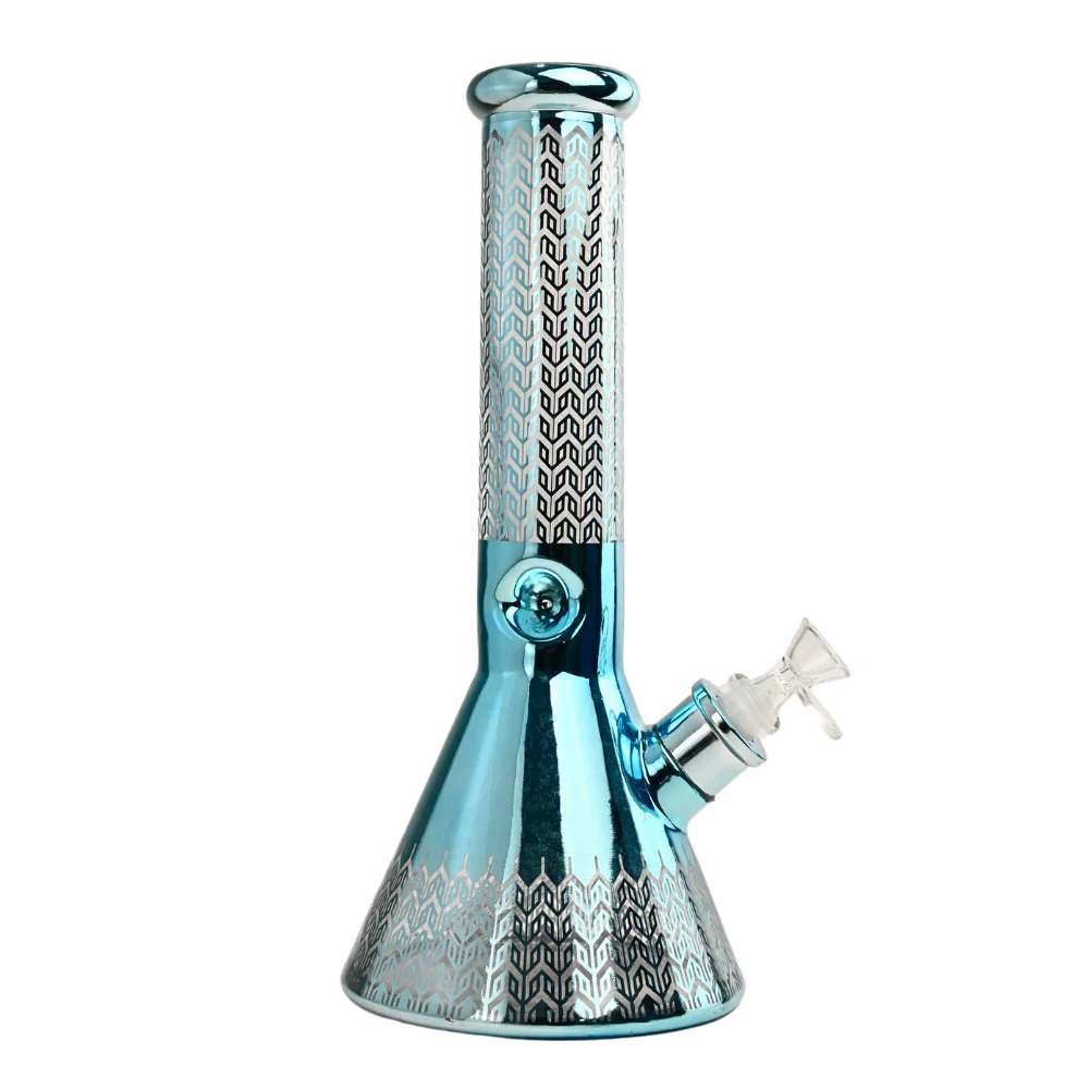 12" 7mm Infinity Loop Glass Bong w/ Gift Box - Image 2