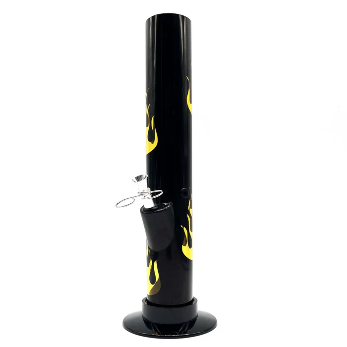 12" Black Acrylic Water Pipe Bong - Image 3