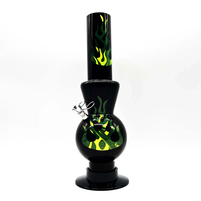 12" Black Acrylic Water Pipe Bong - Image 4