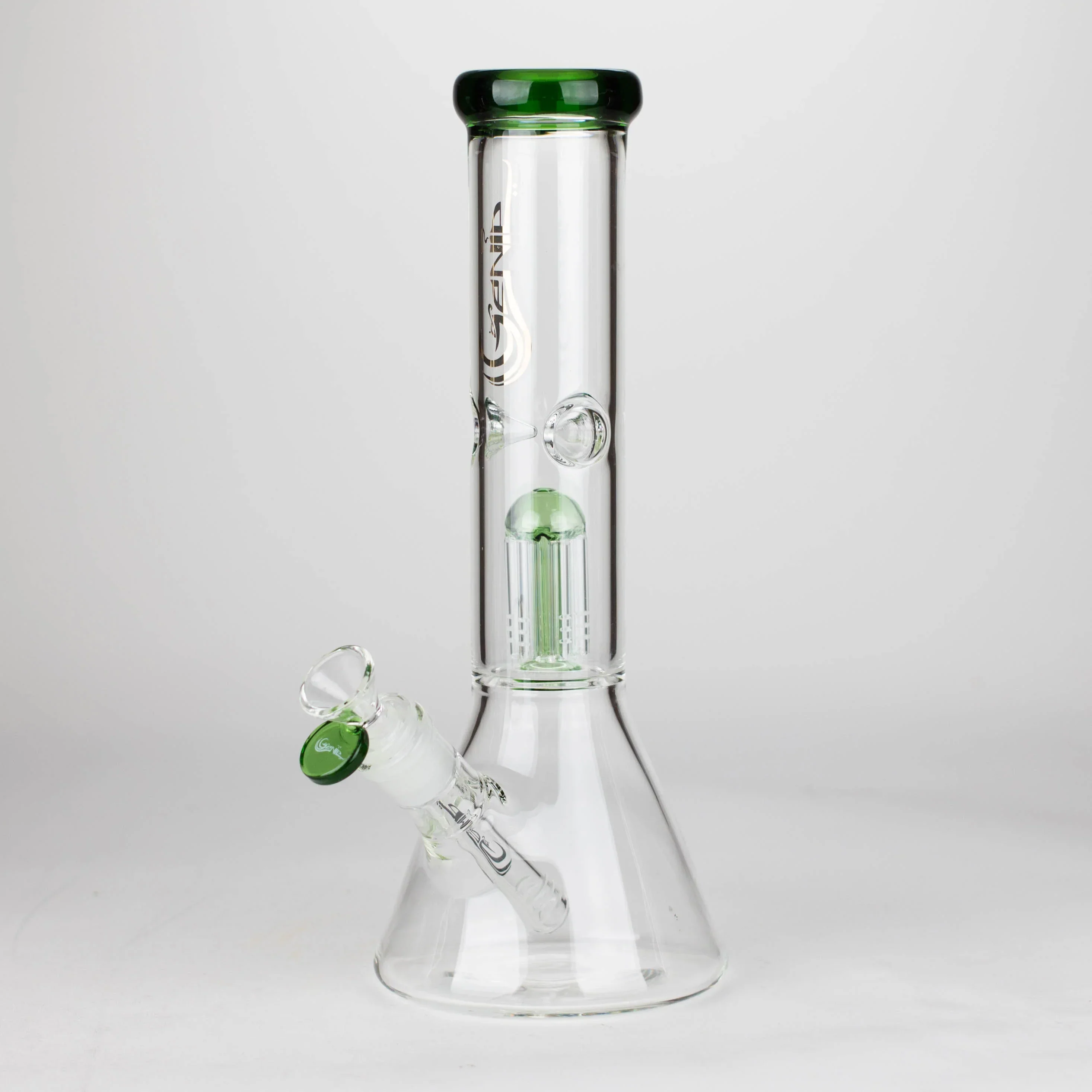 12" Genie Tree Arms Colour Glass Bong - Image 2