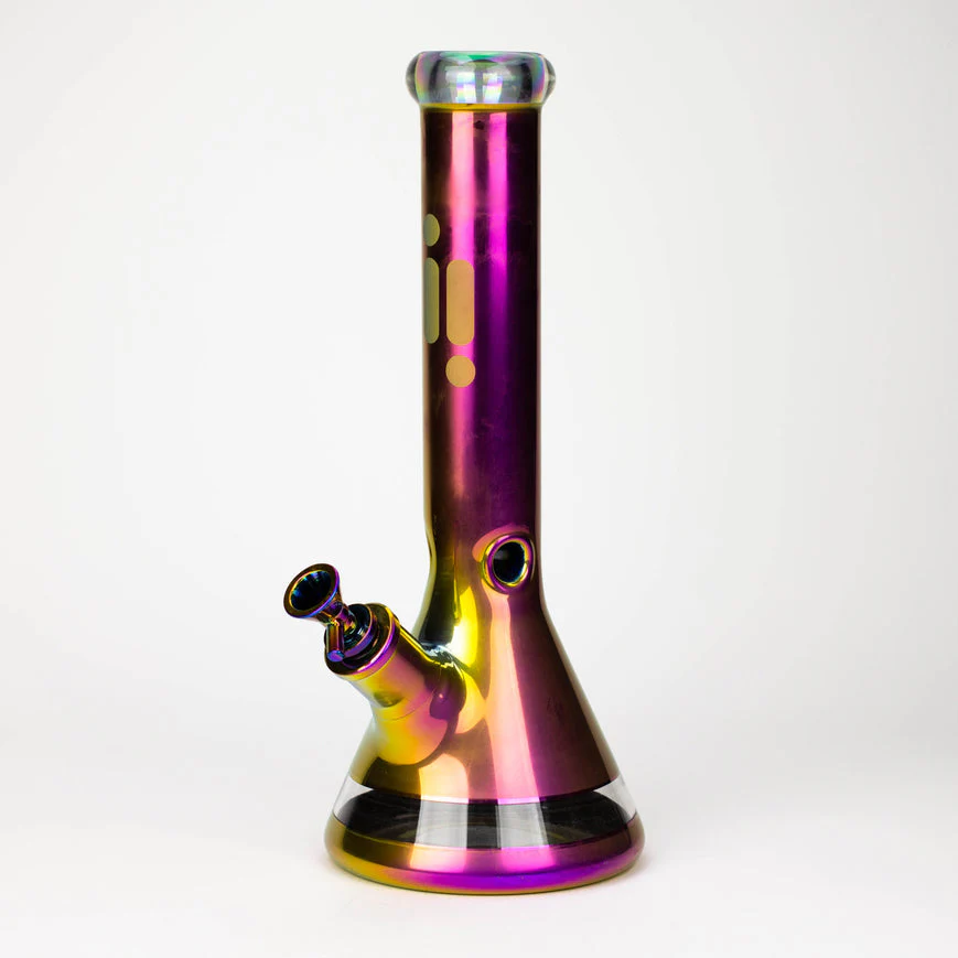 13.5" Infyniti 7mm Metallic Classic Beaker Bong - Image 10