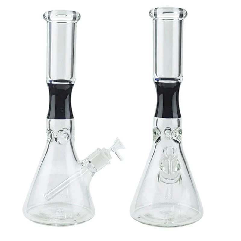 14″ 7mm Beaker Bong w/ Coloured Neck - Image 2