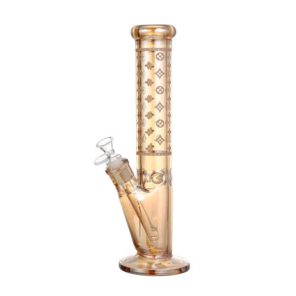 Luxury Logo 14″ 7mm Electroplated Glass Bong - Image 2