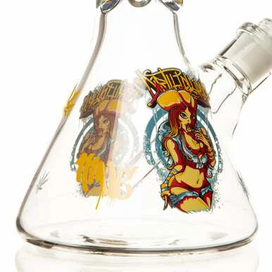 14" 7mm Hot Treasure Beaker Bong - Image 4