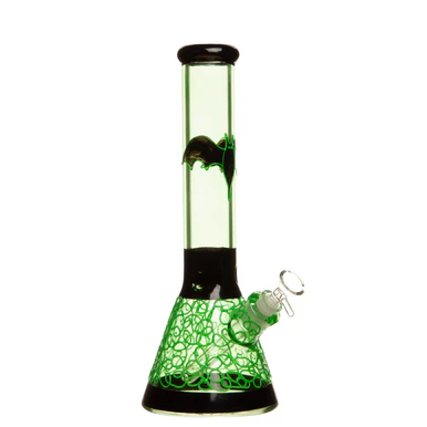 14" 7mm Neon Spooky Glass Bong - Image 3