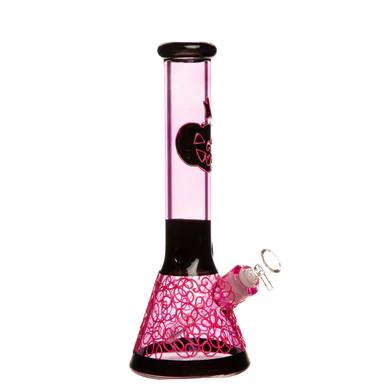 14" 7mm Neon Spooky Glass Bong - Image 4