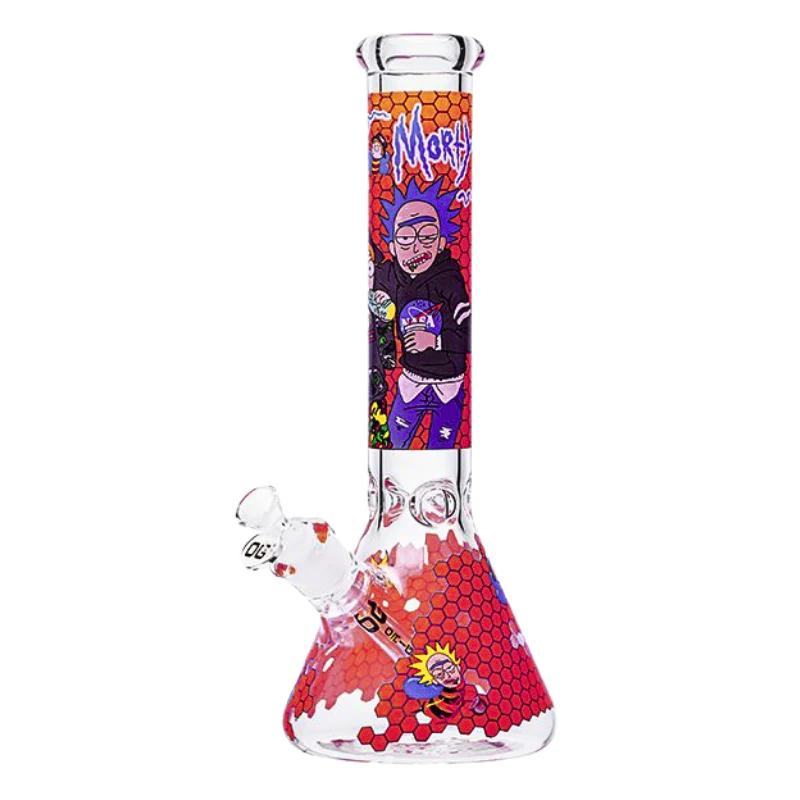 OG Original - 14" 7mm Cartoon Honeycomb Series Bong - Image 4