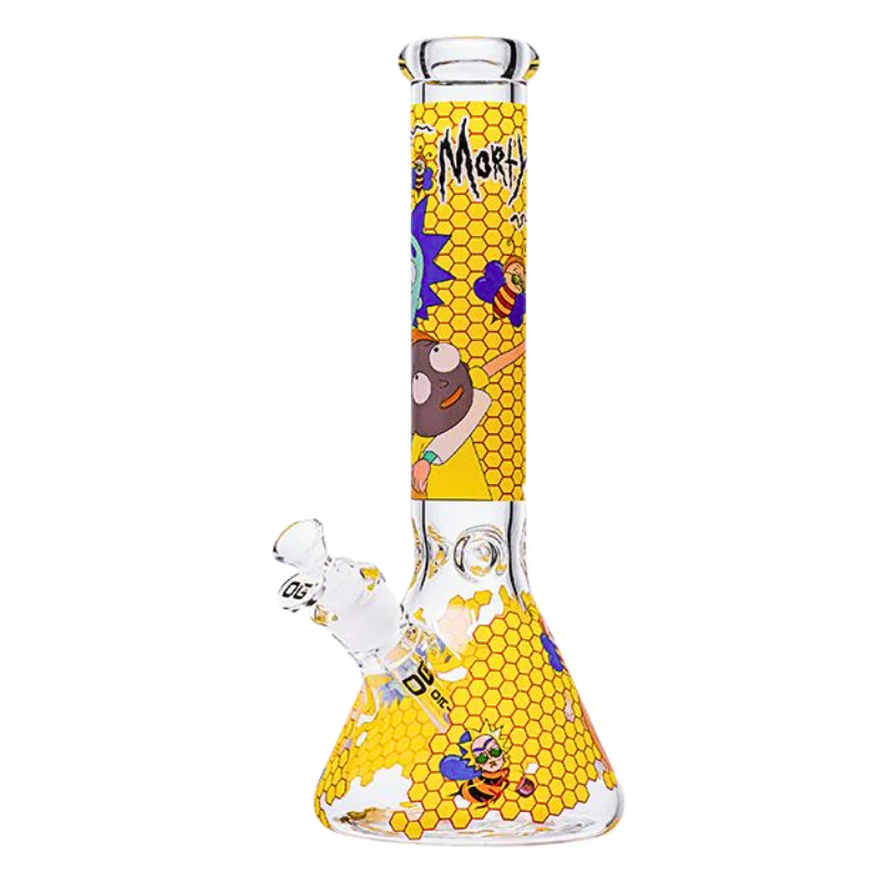 OG Original - 14" 7mm Cartoon Honeycomb Series Bong - Image 6