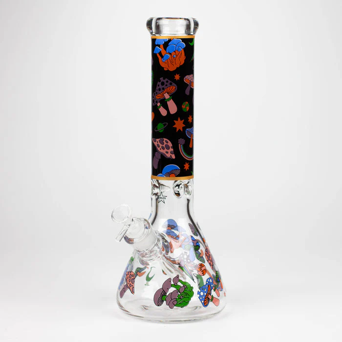 14" Glow In The Dark Mushroom Beaker Bong - Image 5