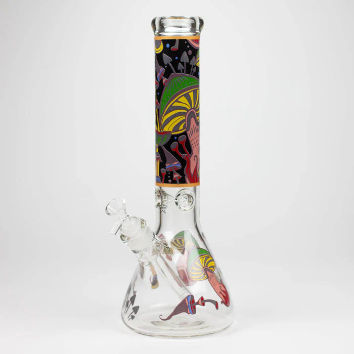 14" Glow In The Dark Mushroom Beaker Bong - Image 7