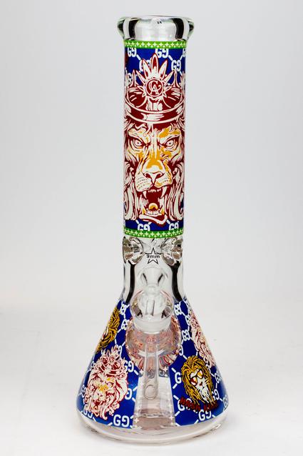 14" Hash King Glow In The Dark 9mm Glass Bong - Image 3