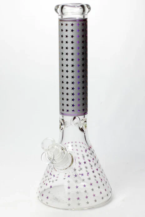 14" Star 7mm Glass Water Bong