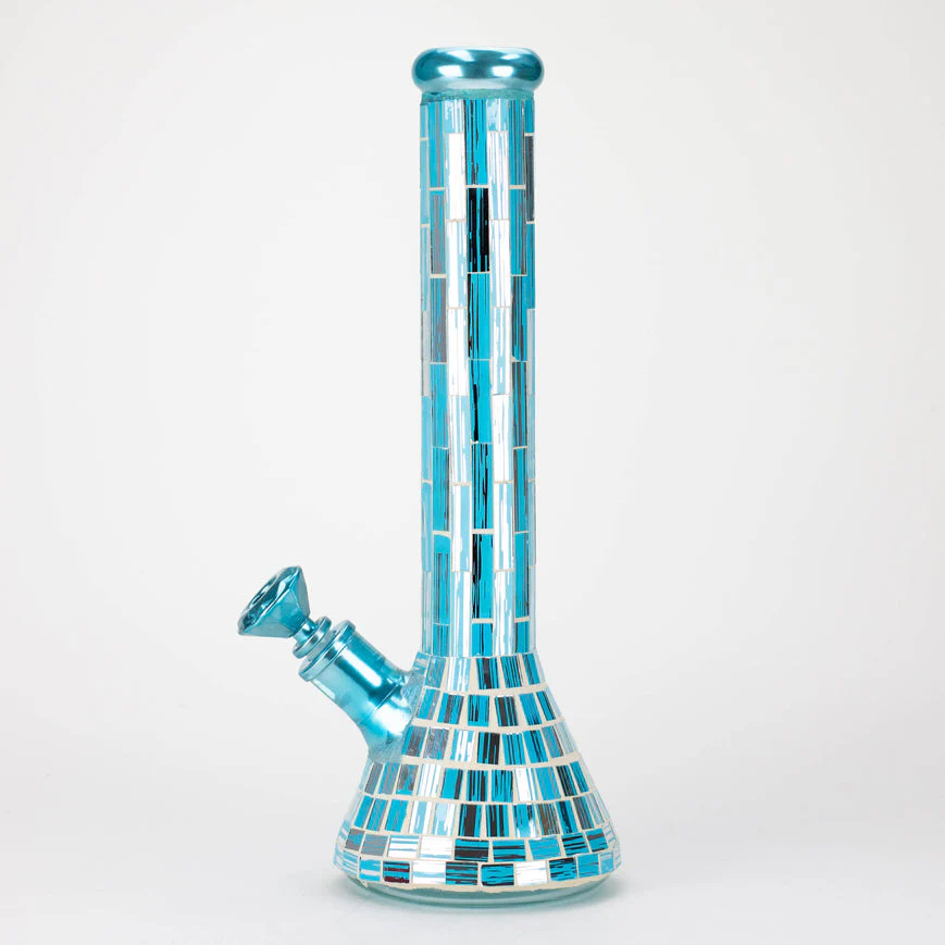 15.5" Mosaic Beaker Bong W/ Tree Arm Percolator - Image 2