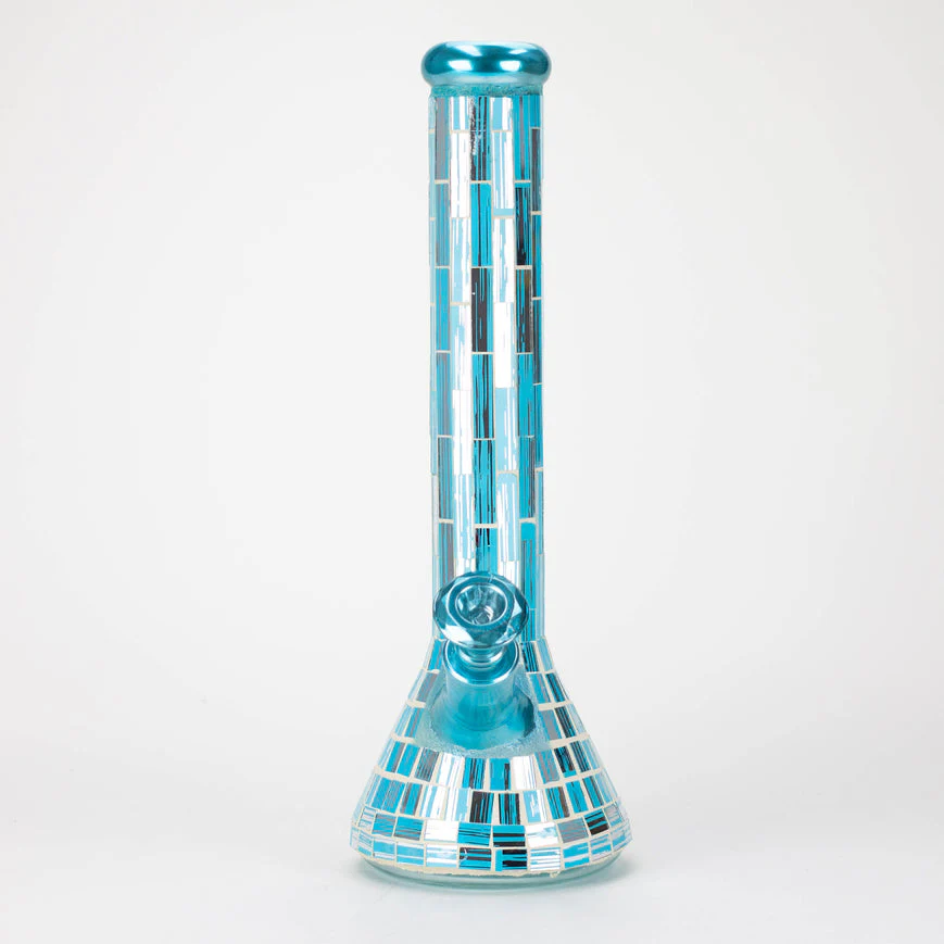 15.5" Mosaic Beaker Bong W/ Tree Arm Percolator - Image 3