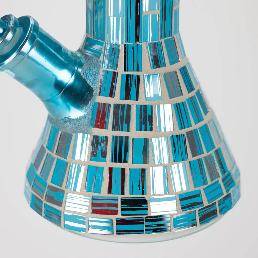15.5" Mosaic Beaker Bong W/ Tree Arm Percolator - Image 6