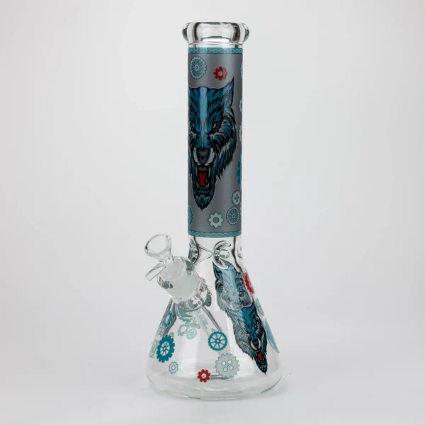 13.5" JJ Wolf Glow In The Dark Bong - Image 4