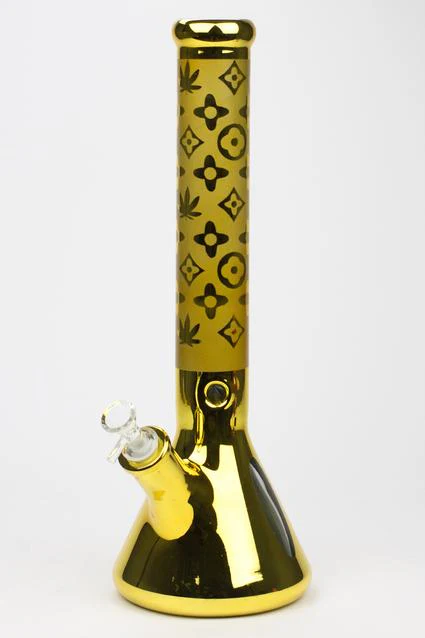 Luxury pattern 16" 7mm metallic beaker bong - Image 3
