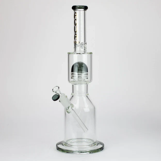 17" AQUA Glass Showerhead Percolator Bong