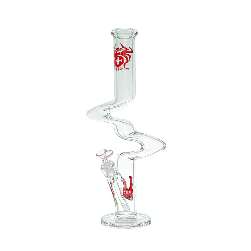 Xtreme 18″ Zig Zag Glass Bong