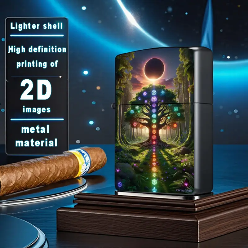 2D Forest Chakra Symbols Lighter Shell - Image 2