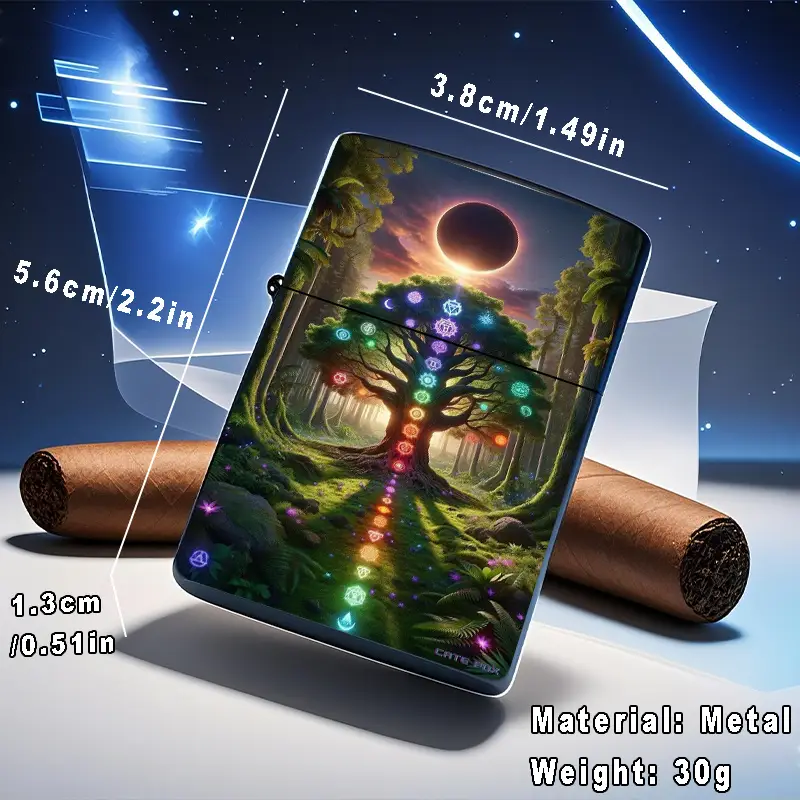 2D Forest Chakra Symbols Lighter Shell - Image 3