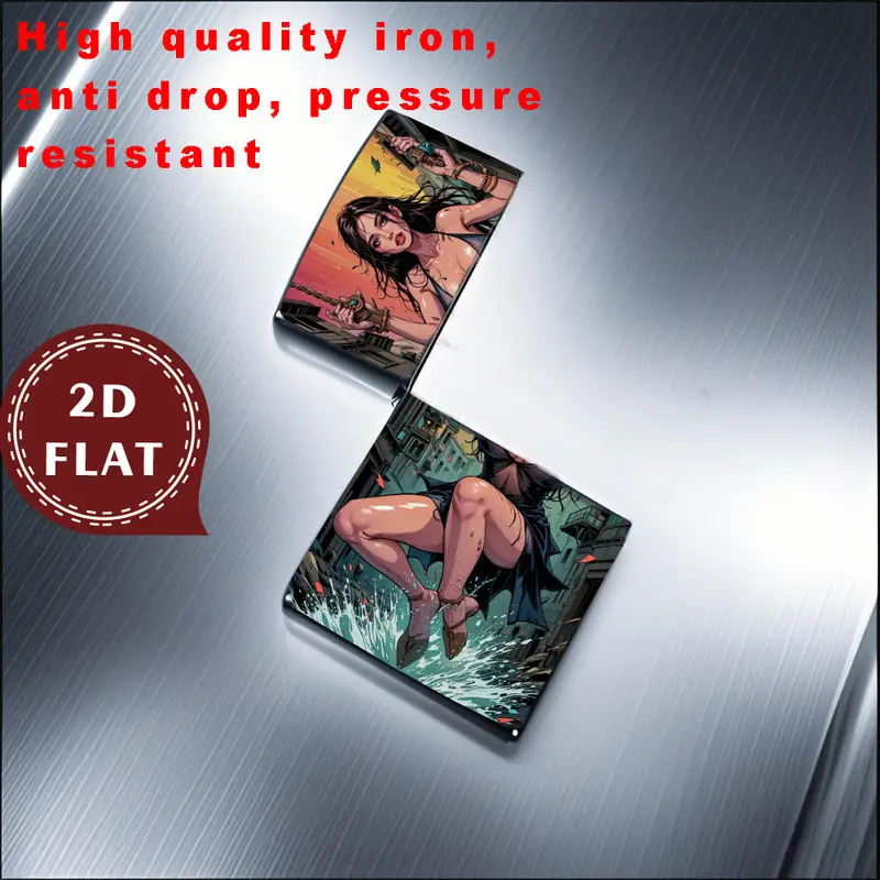 Retro Dynamic Female Illustration Lighter Shell - Image 3