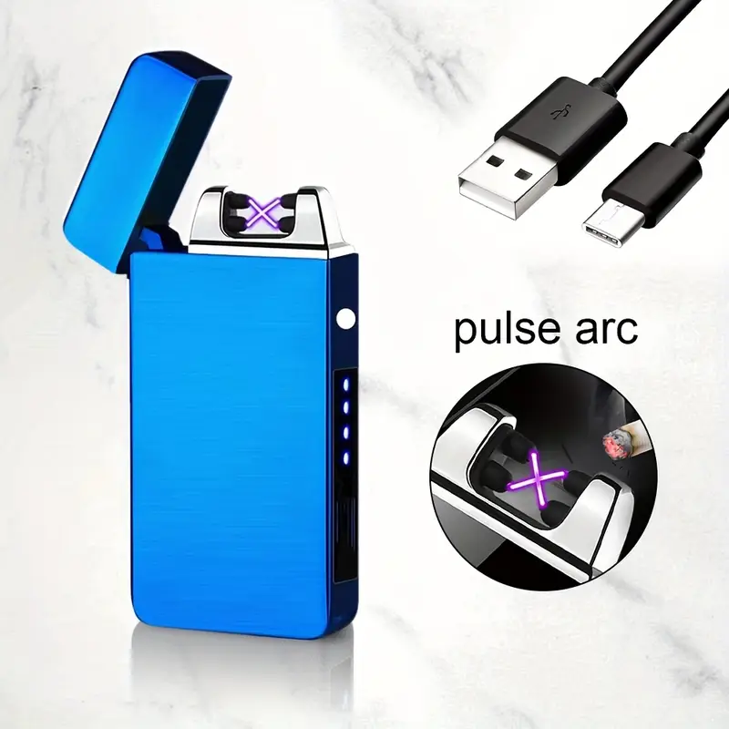 Windproof USB Rechargeable Flameless Smart Lighter