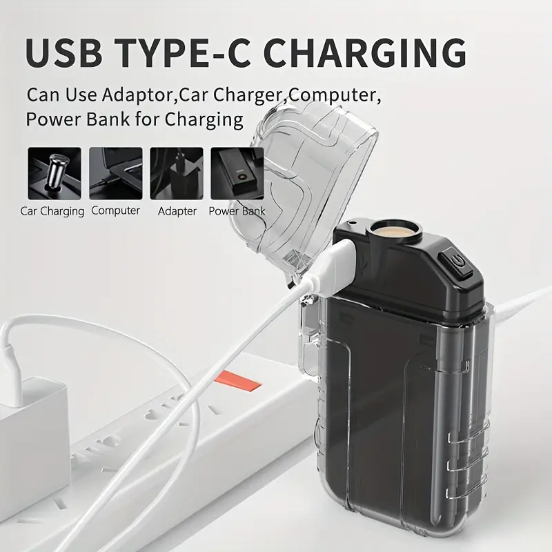 Smiling Shark USB-C Rechargeable Electric Lighter - Image 4