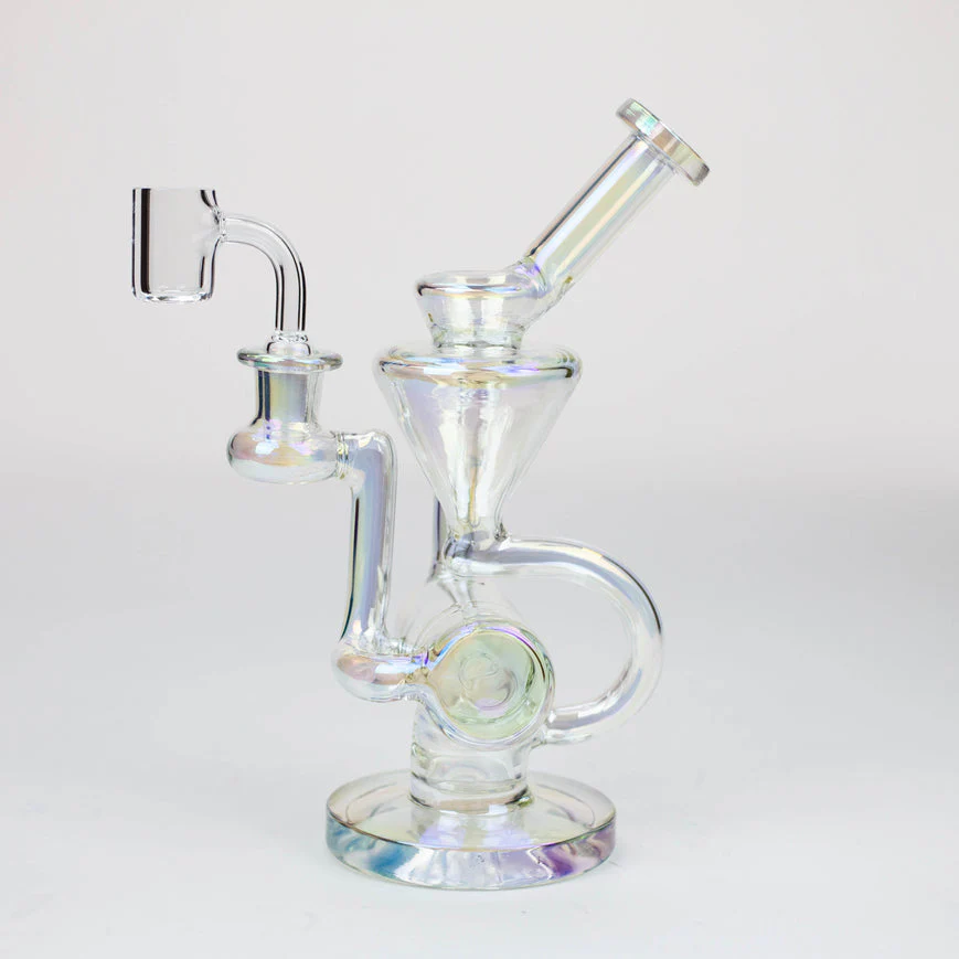 2-in-1 8" Electroplated Glass Recycler Rig - Image 2