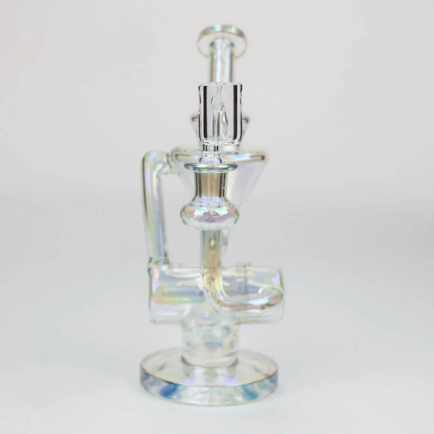 2-in-1 8" Electroplated Glass Recycler Rig - Image 3