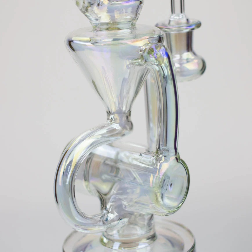 2-in-1 8" Electroplated Glass Recycler Rig - Image 4