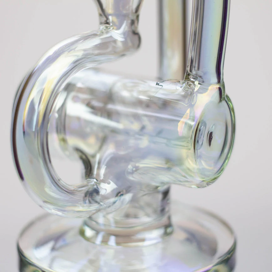 2-in-1 8" Electroplated Glass Recycler Rig - Image 5
