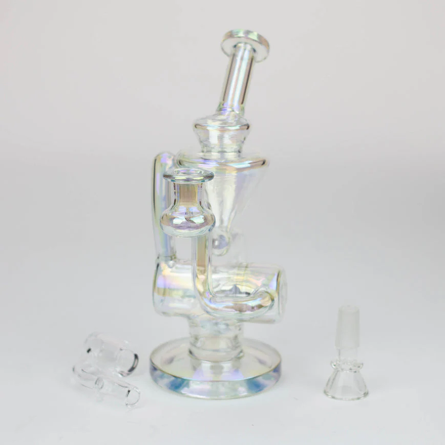 2-in-1 8" Electroplated Glass Recycler Rig - Image 7