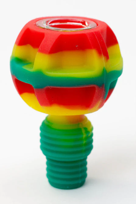 2-in-1 Silicone Bowl With Multi-Hole Glass Bowl - Image 2