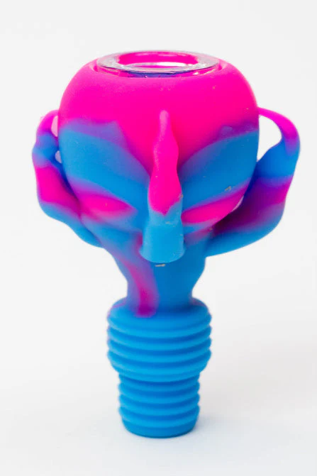 2-in-1 Silicone Talon Bowl With Multi-Hole Glass Bowl - Image 3