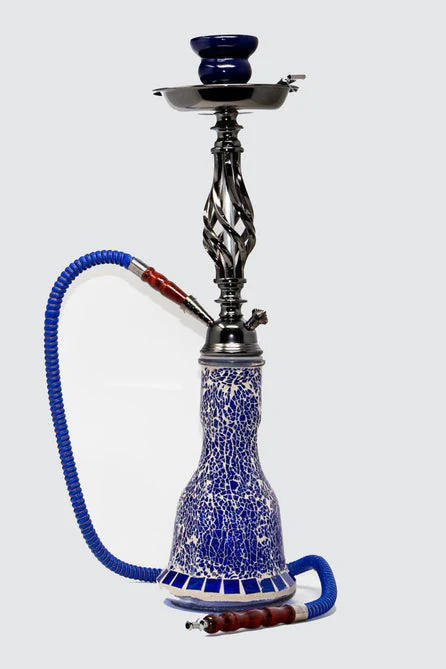 20" 1 hose Twisted wrought metal Hookah - Image 3