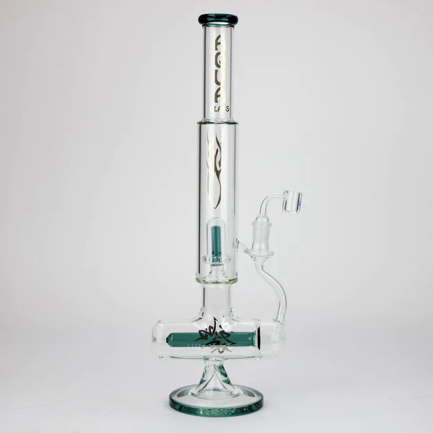 21" AQUA Glass 2-In-1 Inline Diffuser Glass Bong - Image 2