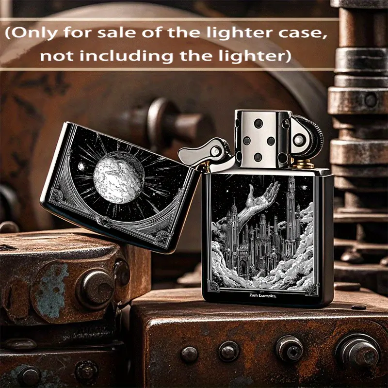 2D Enchanted Castle & Moonlight Scene Lighter Case - Image 2