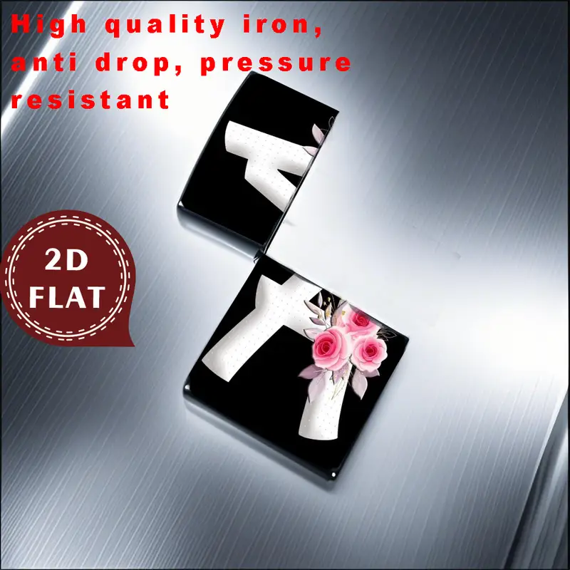 2D Flat Elegant Rose "A" Monogram Design Lighter Shell - Image 2