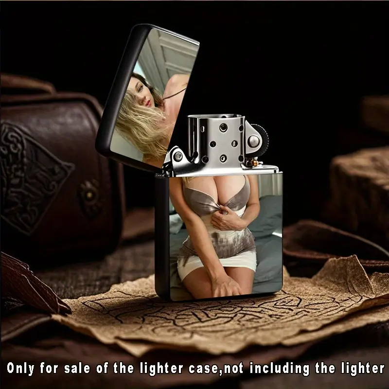 2D HD Printed Fashionable Beauty Metal Lighter Shell - Image 3