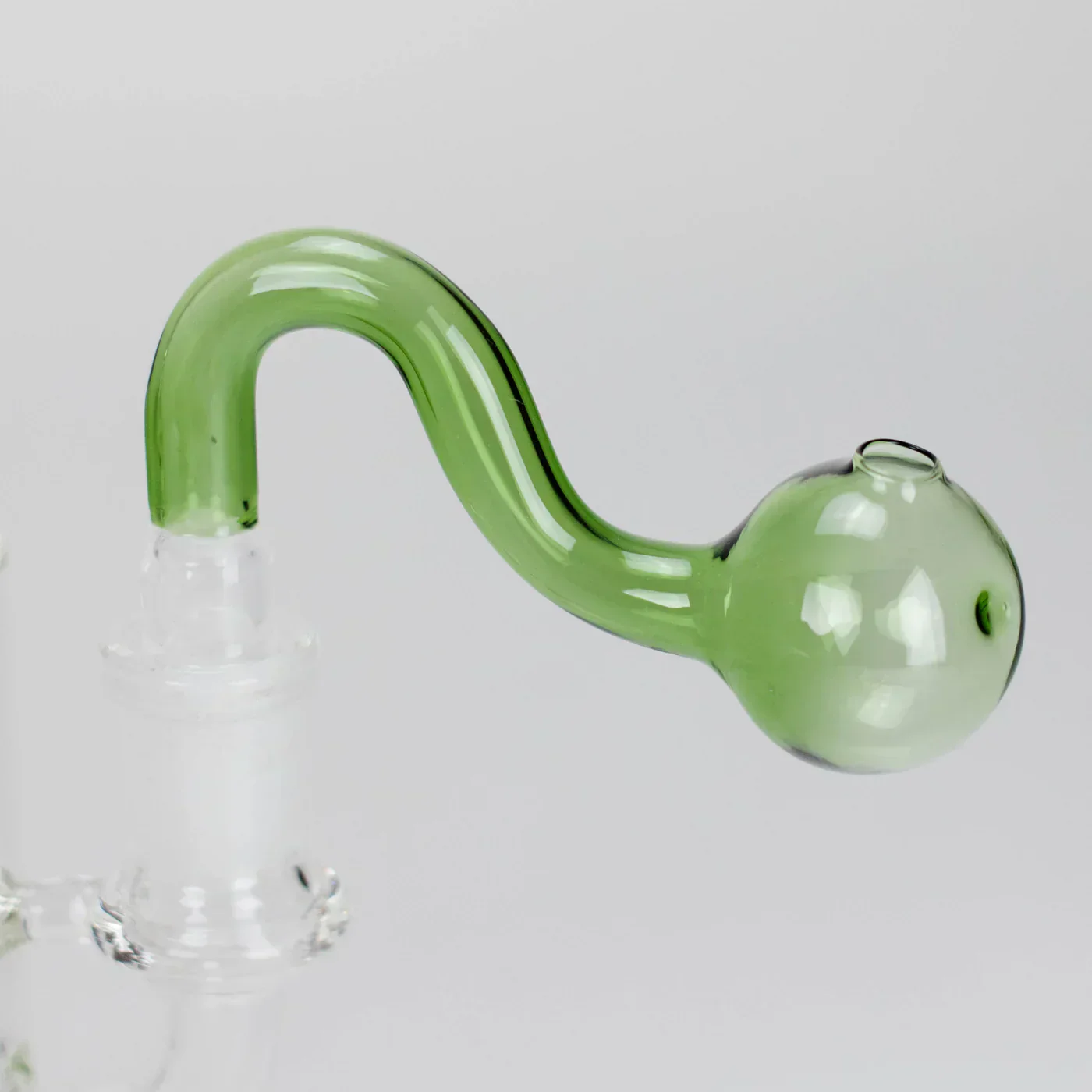 3.5″ U-Type Oil Burner Pipe w/ 14mm Glass Bubble Attachment - Image 5