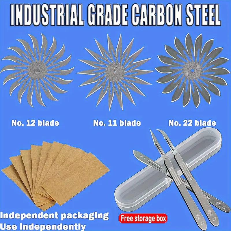 33pcs Crafting Knife Set With Case - Image 2