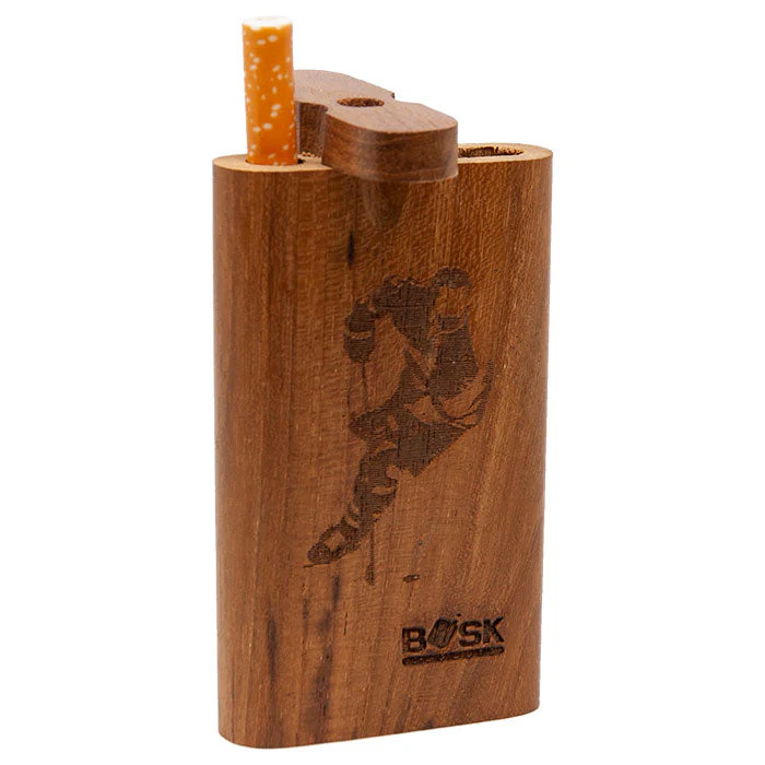 4" Engraved Wooden Dugout - Image 2