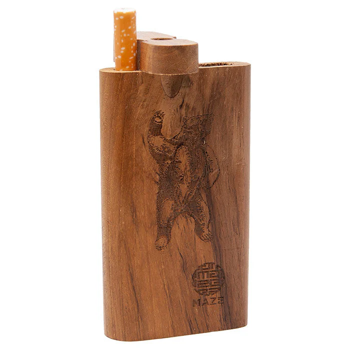 4" Engraved Wooden Dugout - Image 3