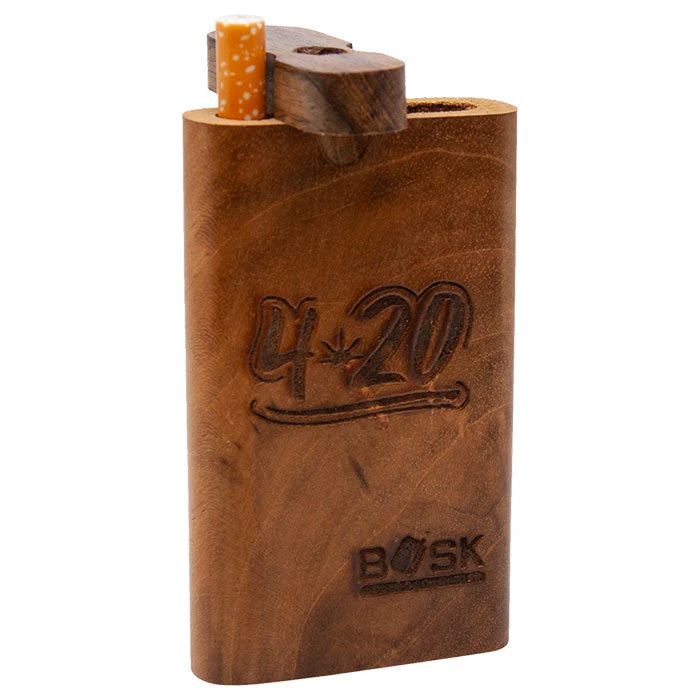 4" Engraved Wooden Dugout - Image 4