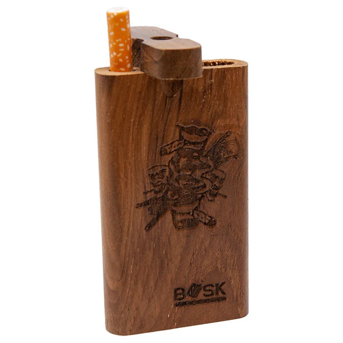 4" Engraved Wooden Dugout - Image 7